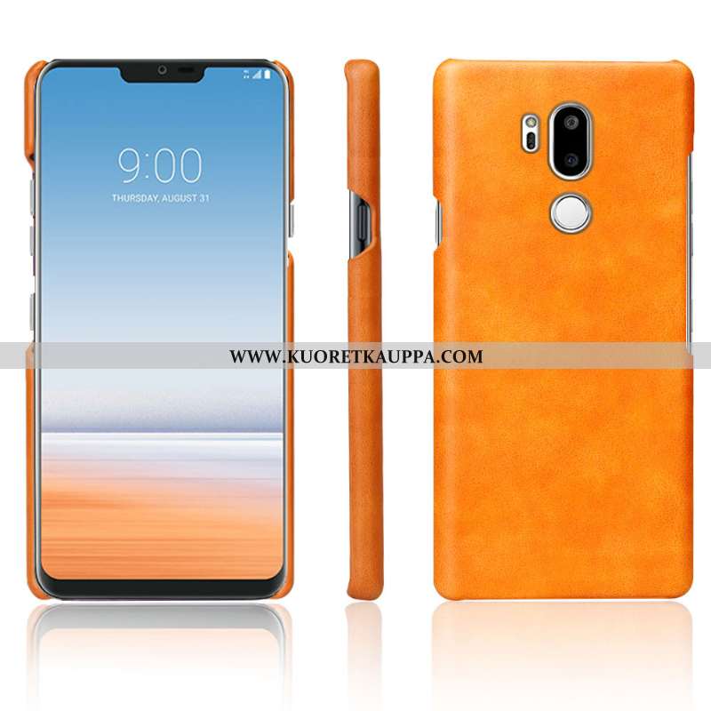 Kuori Lg G7 Thinq, Kuoret Lg G7 Thinq, Kotelo Lg G7 Thinq Nahka Suojaus Murtumaton Puhelimen Tummans