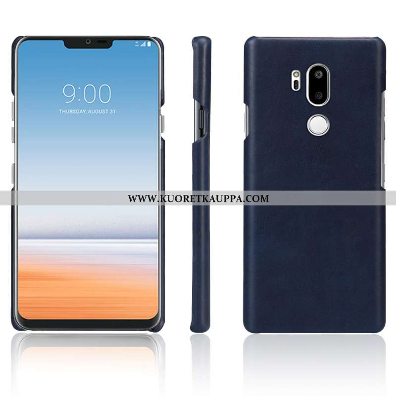 Kuori Lg G7 Thinq, Kuoret Lg G7 Thinq, Kotelo Lg G7 Thinq Nahka Suojaus Murtumaton Puhelimen Tummans