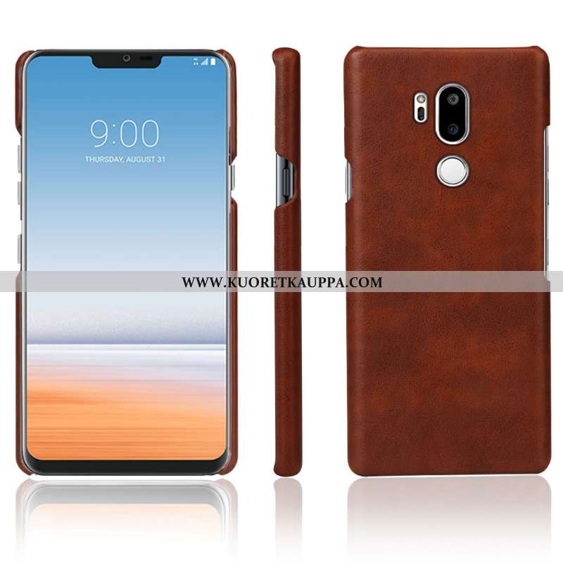 Kuori Lg G7 Thinq, Kuoret Lg G7 Thinq, Kotelo Lg G7 Thinq Nahka Suojaus Murtumaton Puhelimen Tummans
