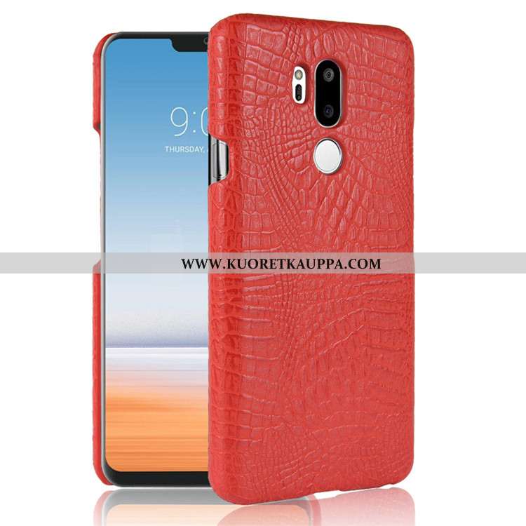 Kuori Lg G7 Thinq, Kuoret Lg G7 Thinq, Kotelo Lg G7 Thinq Nahka Suojaus Murtumaton Puhelimen Tummans