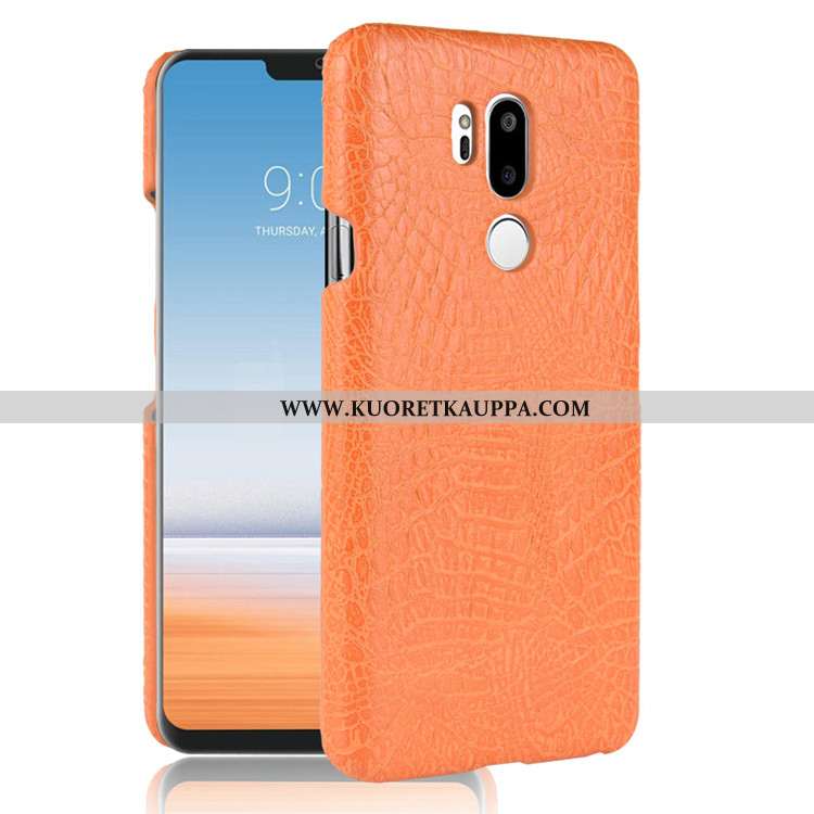 Kuori Lg G7 Thinq, Kuoret Lg G7 Thinq, Kotelo Lg G7 Thinq Nahka Suojaus Murtumaton Puhelimen Tummans