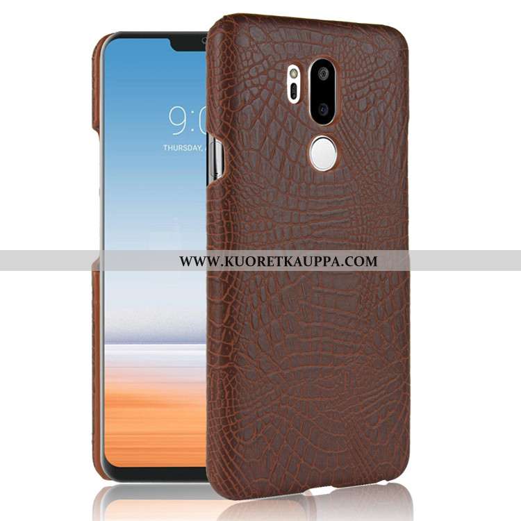 Kuori Lg G7 Thinq, Kuoret Lg G7 Thinq, Kotelo Lg G7 Thinq Nahka Suojaus Murtumaton Puhelimen Tummans