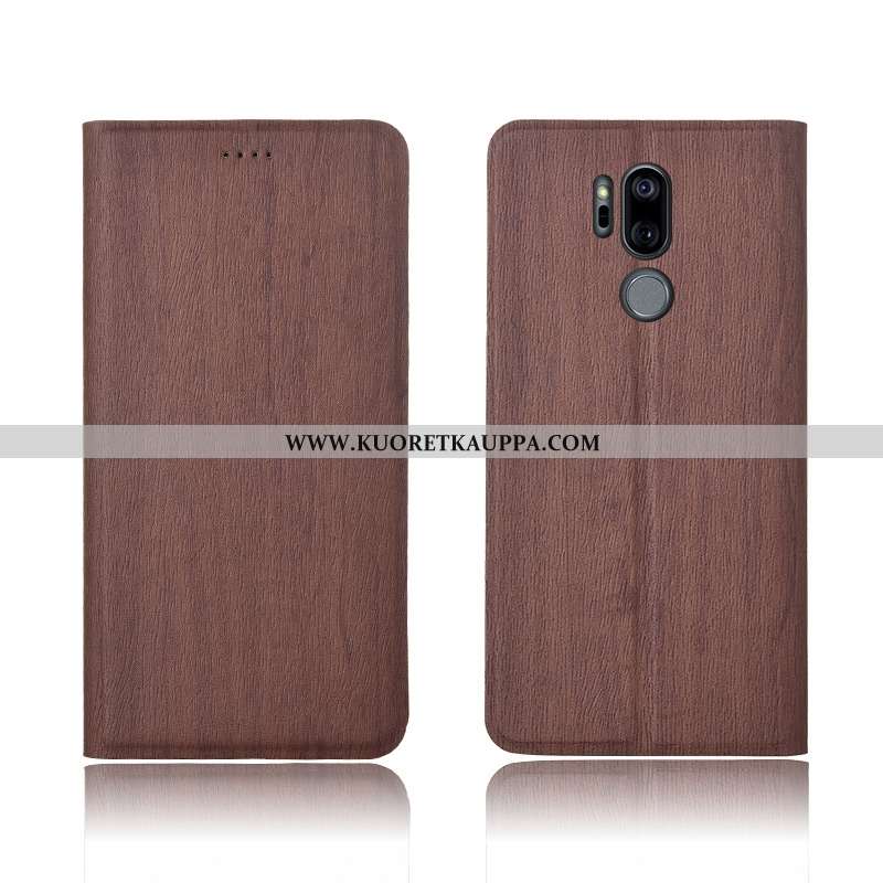 Kuori Lg G7 Thinq, Kuoret Lg G7 Thinq, Kotelo Lg G7 Thinq Nahkakuori Kukkakuvio Silikoni Puu Uusi Ru