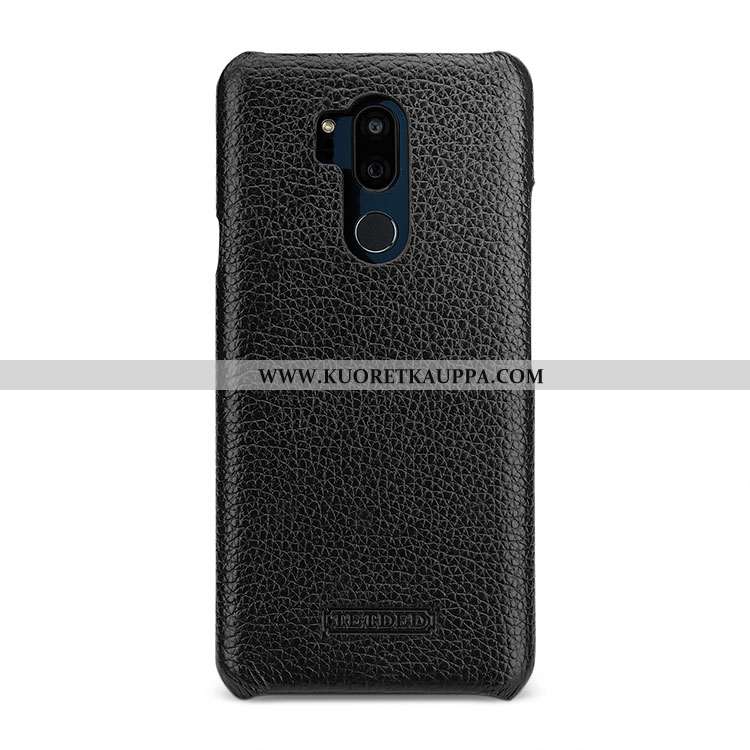 Kuori Lg G7 Thinq, Kuoret Lg G7 Thinq, Kotelo Lg G7 Thinq Nahkakuori Luova Valkoinen Murtumaton