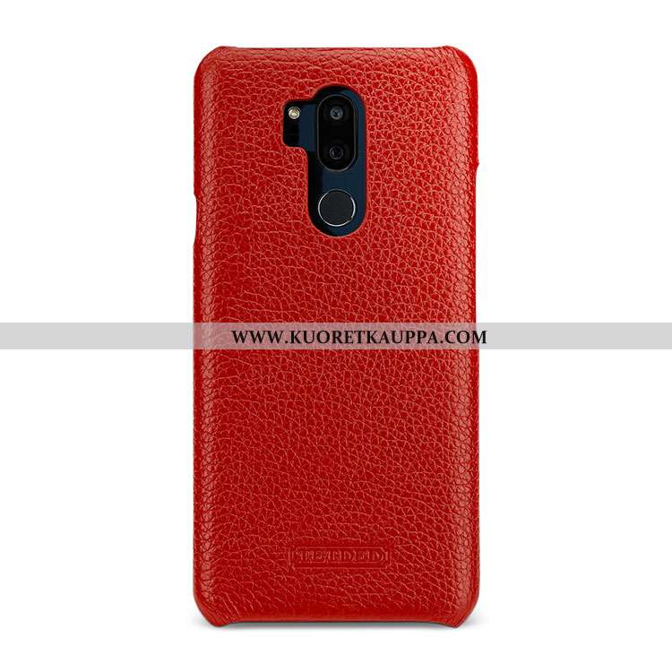 Kuori Lg G7 Thinq, Kuoret Lg G7 Thinq, Kotelo Lg G7 Thinq Nahkakuori Luova Valkoinen Murtumaton