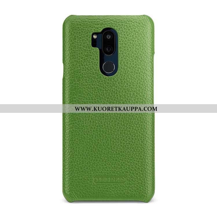 Kuori Lg G7 Thinq, Kuoret Lg G7 Thinq, Kotelo Lg G7 Thinq Nahkakuori Luova Valkoinen Murtumaton