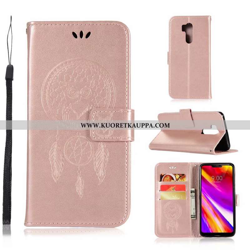 Kuori Lg G7 Thinq, Kuoret Lg G7 Thinq, Kotelo Lg G7 Thinq Nahkakuori Pehmeä Neste Puhelimen Pinkki