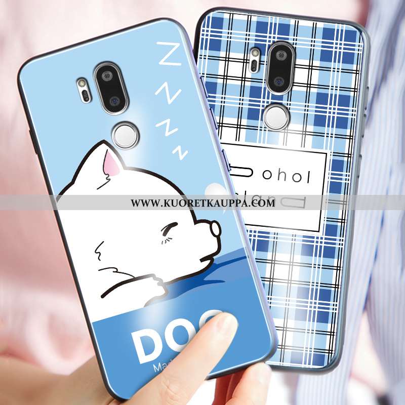 Kuori Lg G7 Thinq, Kuoret Lg G7 Thinq, Kotelo Lg G7 Thinq Pehmeä Neste Silikoni Ihana Sininen