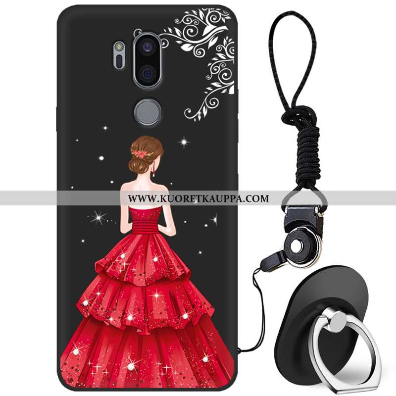 Kuori Lg G7 Thinq, Kuoret Lg G7 Thinq, Kotelo Lg G7 Thinq Pehmeä Neste Suojaus Murtumaton Net Red Pu