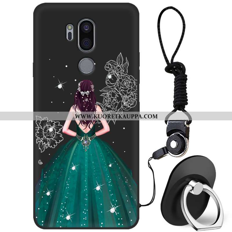 Kuori Lg G7 Thinq, Kuoret Lg G7 Thinq, Kotelo Lg G7 Thinq Pehmeä Neste Suojaus Murtumaton Net Red Pu