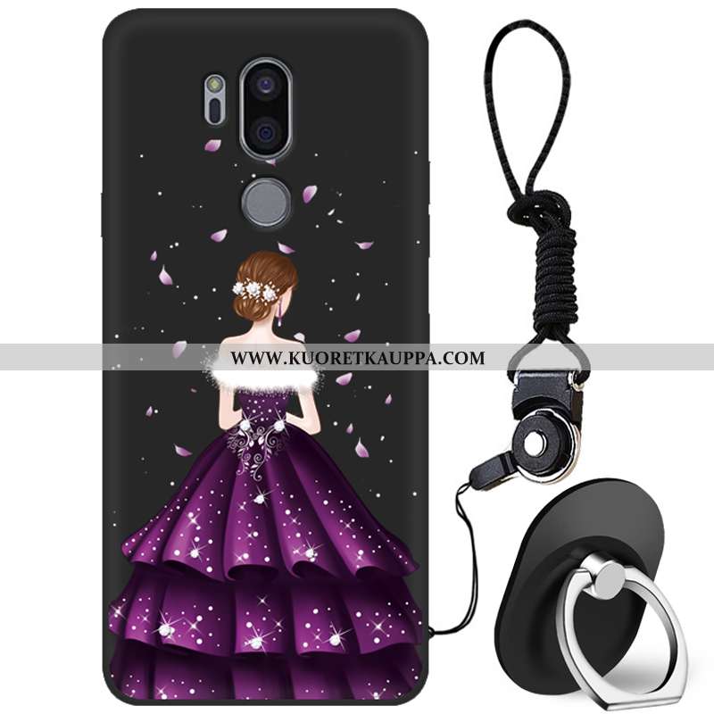 Kuori Lg G7 Thinq, Kuoret Lg G7 Thinq, Kotelo Lg G7 Thinq Pehmeä Neste Suojaus Murtumaton Net Red Pu