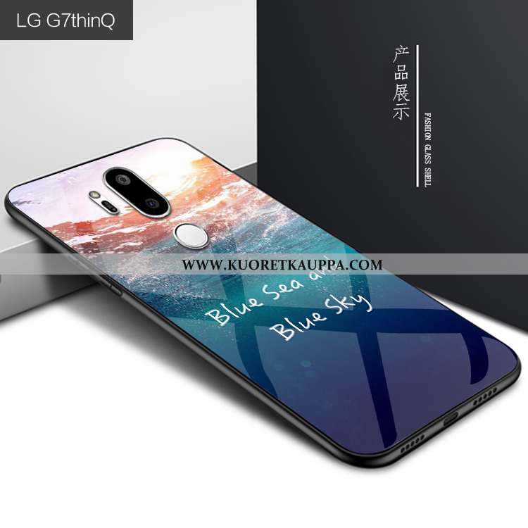 Kuori Lg G7 Thinq, Kuoret Lg G7 Thinq, Kotelo Lg G7 Thinq Persoonallisuus Luova Suojaus Tummansinine