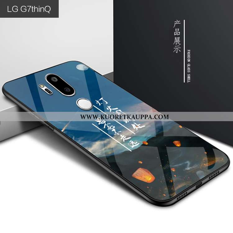 Kuori Lg G7 Thinq, Kuoret Lg G7 Thinq, Kotelo Lg G7 Thinq Persoonallisuus Luova Suojaus Tummansinine