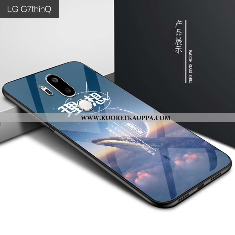 Kuori Lg G7 Thinq, Kuoret Lg G7 Thinq, Kotelo Lg G7 Thinq Persoonallisuus Luova Suojaus Tummansinine