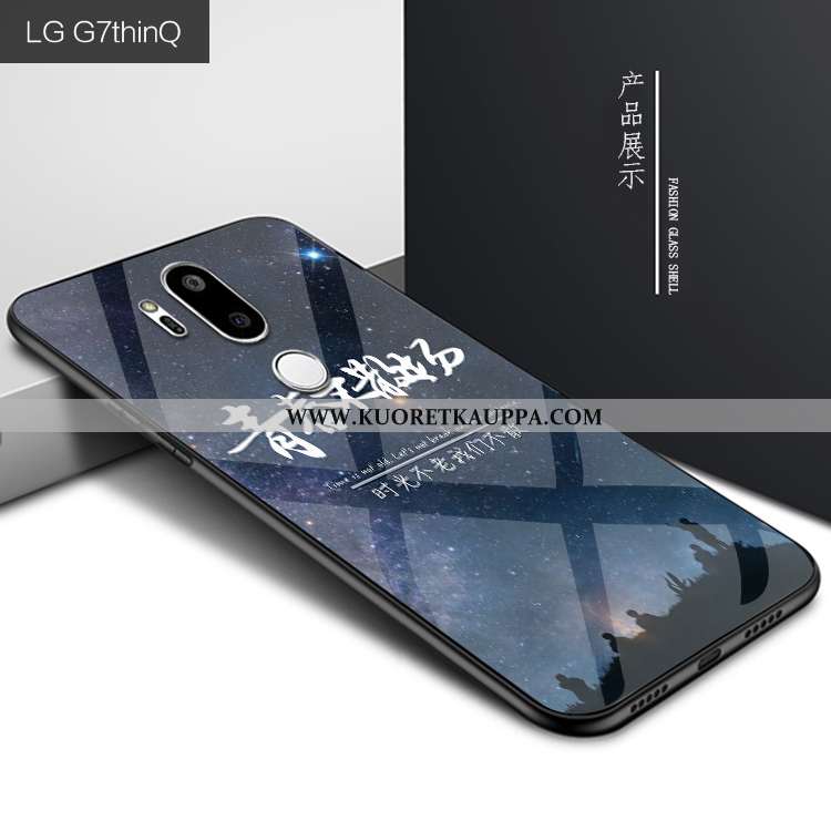 Kuori Lg G7 Thinq, Kuoret Lg G7 Thinq, Kotelo Lg G7 Thinq Persoonallisuus Luova Suojaus Tummansinine