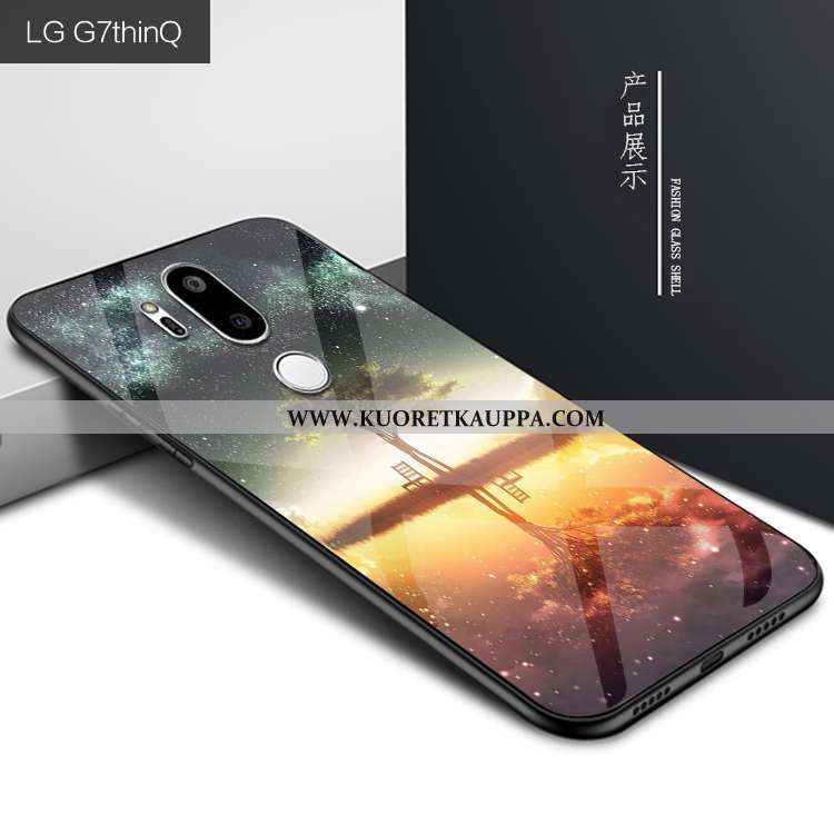 Kuori Lg G7 Thinq, Kuoret Lg G7 Thinq, Kotelo Lg G7 Thinq Persoonallisuus Luova Suojaus Tummansinine