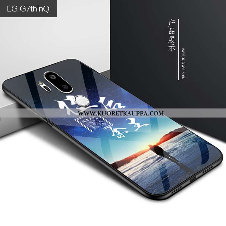 Kuori Lg G7 Thinq, Kuoret Lg G7 Thinq, Kotelo Lg G7 Thinq Persoonallisuus Luova Suojaus Tummansinine