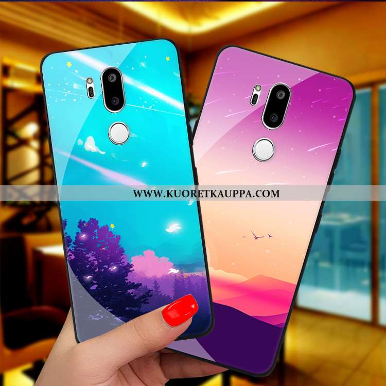 Kuori Lg G7 Thinq, Kuoret Lg G7 Thinq, Kotelo Lg G7 Thinq Persoonallisuus Suojaus Lasi Violetti
