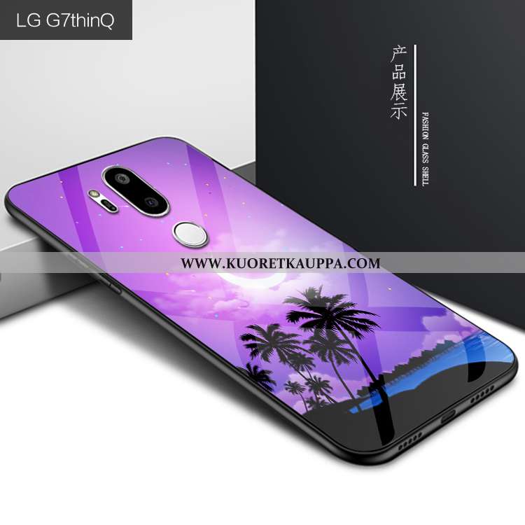Kuori Lg G7 Thinq, Kuoret Lg G7 Thinq, Kotelo Lg G7 Thinq Persoonallisuus Suojaus Lasi Violetti