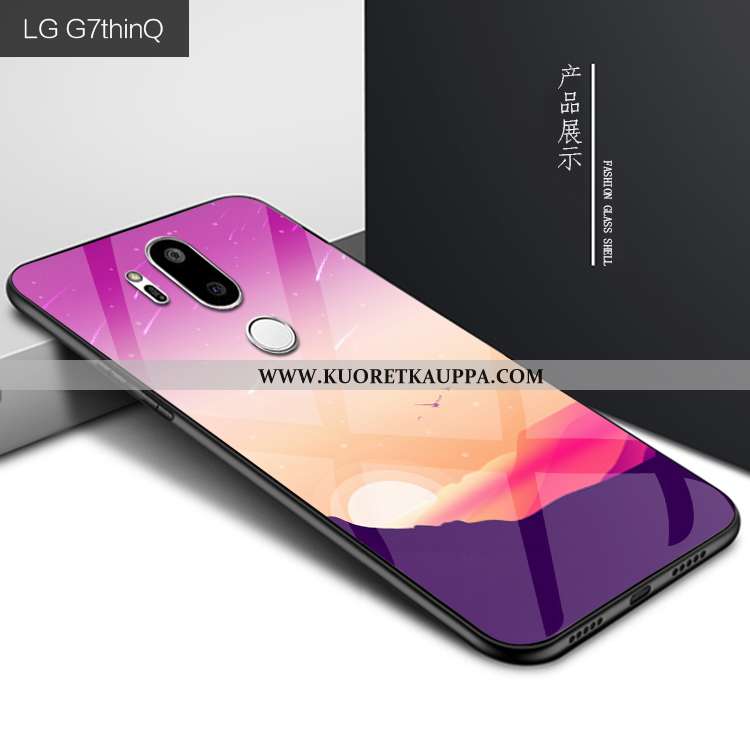 Kuori Lg G7 Thinq, Kuoret Lg G7 Thinq, Kotelo Lg G7 Thinq Persoonallisuus Suojaus Lasi Violetti