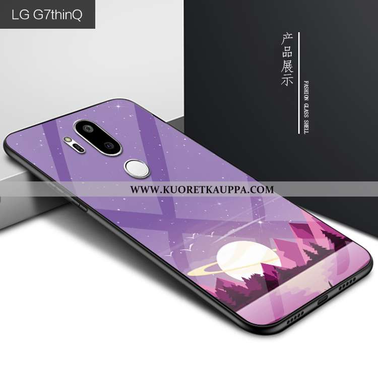 Kuori Lg G7 Thinq, Kuoret Lg G7 Thinq, Kotelo Lg G7 Thinq Persoonallisuus Suojaus Lasi Violetti