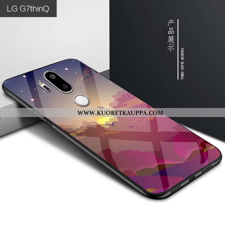 Kuori Lg G7 Thinq, Kuoret Lg G7 Thinq, Kotelo Lg G7 Thinq Persoonallisuus Suojaus Lasi Violetti