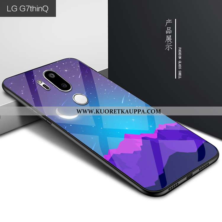 Kuori Lg G7 Thinq, Kuoret Lg G7 Thinq, Kotelo Lg G7 Thinq Persoonallisuus Suojaus Lasi Violetti