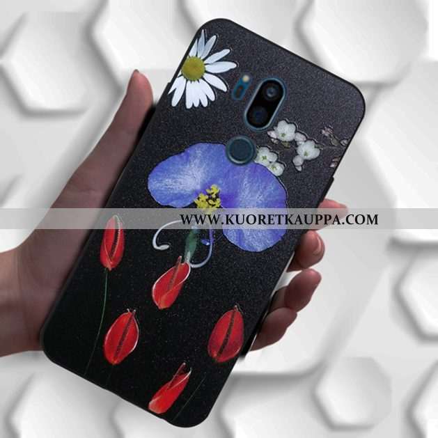 Kuori Lg G7 Thinq, Kuoret Lg G7 Thinq, Kotelo Lg G7 Thinq Sarjakuva Ihana Kuvio Muokata Mustat