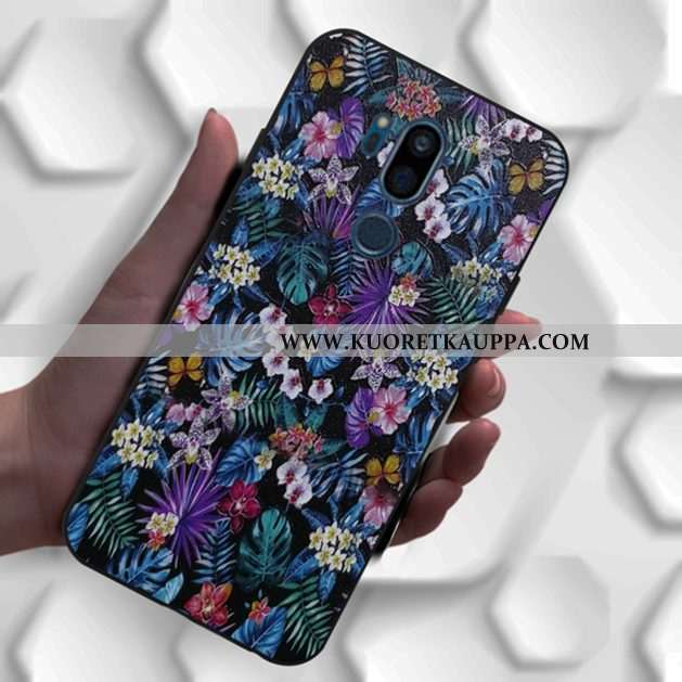 Kuori Lg G7 Thinq, Kuoret Lg G7 Thinq, Kotelo Lg G7 Thinq Sarjakuva Ihana Kuvio Muokata Mustat