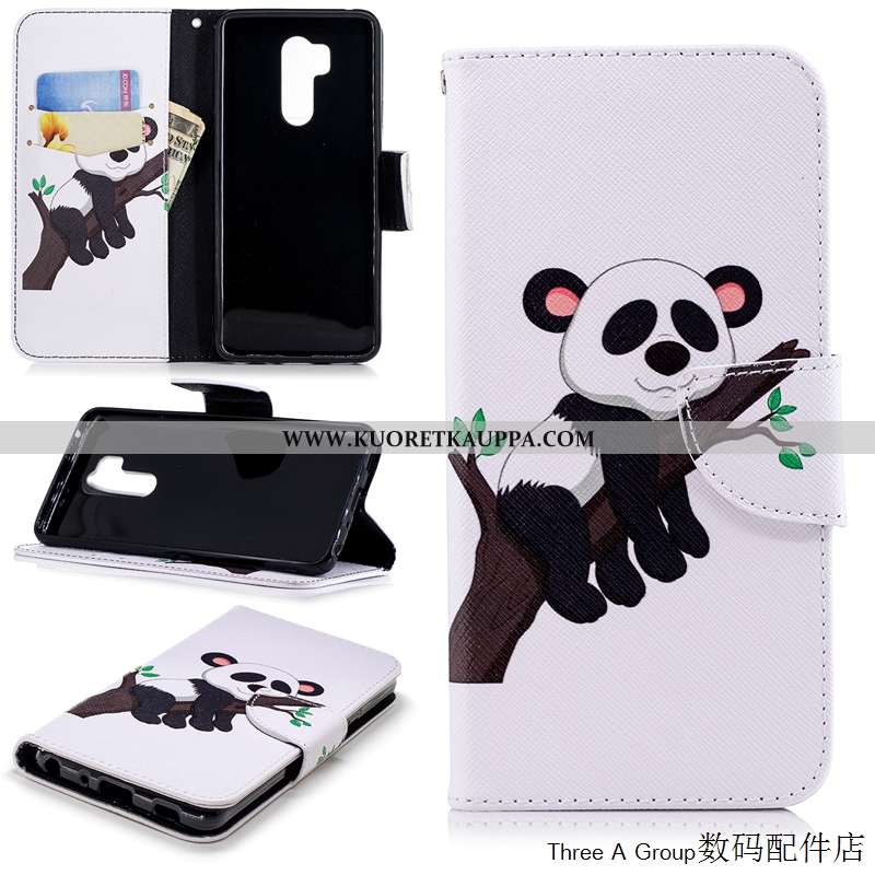 Kuori Lg G7 Thinq, Kuoret Lg G7 Thinq, Kotelo Lg G7 Thinq Sarjakuva Suojaus Valkoinen Kortti Puhelim