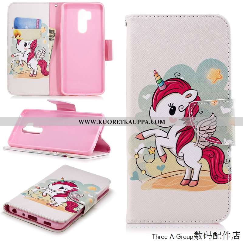 Kuori Lg G7 Thinq, Kuoret Lg G7 Thinq, Kotelo Lg G7 Thinq Sarjakuva Suojaus Valkoinen Kortti Puhelim