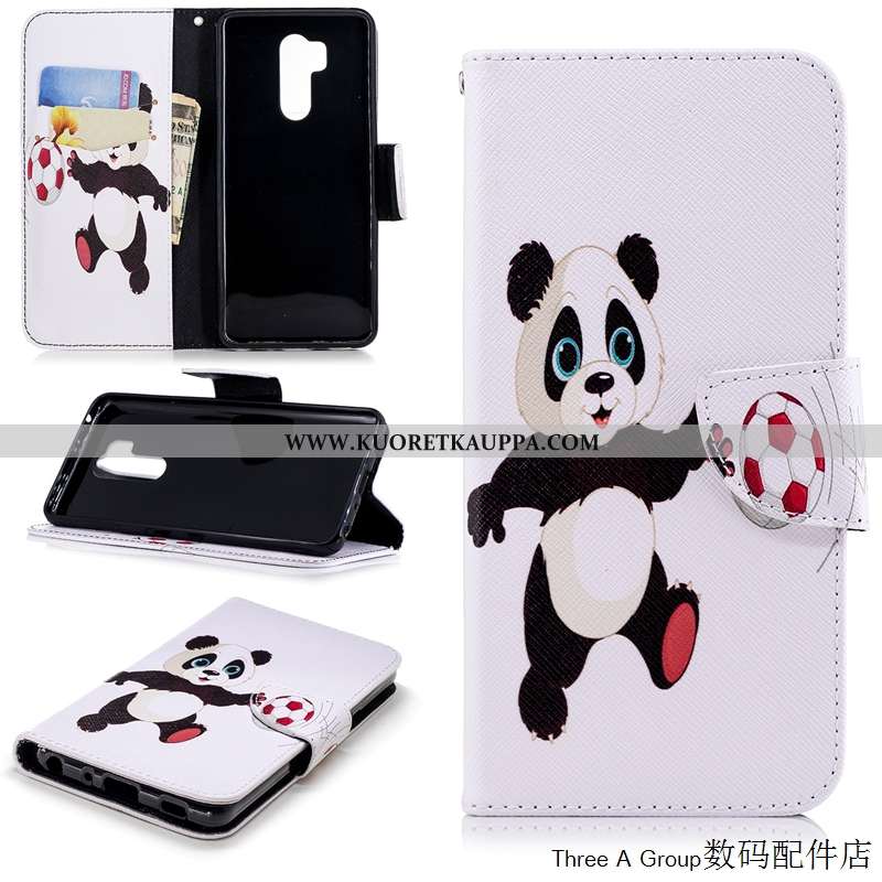 Kuori Lg G7 Thinq, Kuoret Lg G7 Thinq, Kotelo Lg G7 Thinq Sarjakuva Suojaus Valkoinen Kortti Puhelim