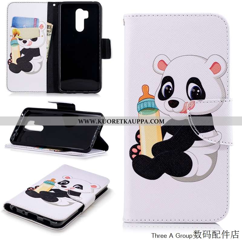 Kuori Lg G7 Thinq, Kuoret Lg G7 Thinq, Kotelo Lg G7 Thinq Sarjakuva Suojaus Valkoinen Kortti Puhelim