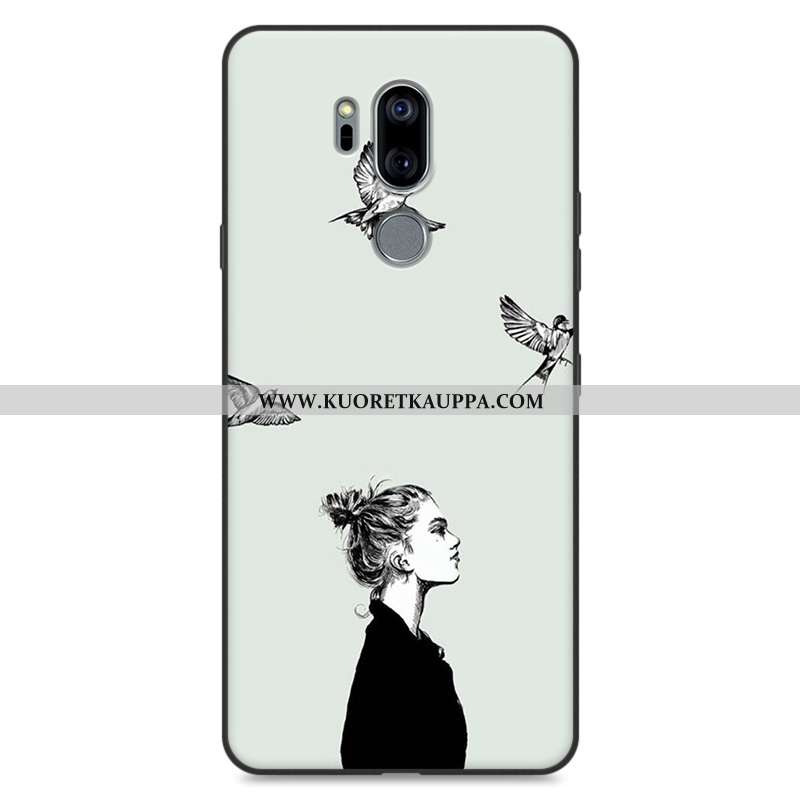 Kuori Lg G7 Thinq, Kuoret Lg G7 Thinq, Kotelo Lg G7 Thinq Silikoni Suojaus Luova Pehmeä Neste Pinkki