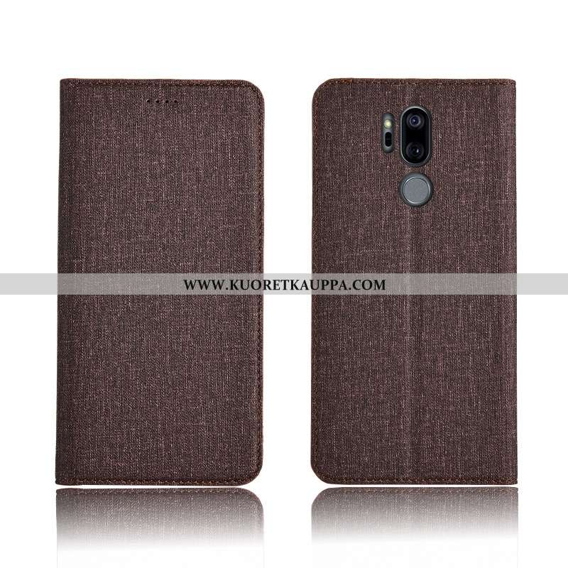 Kuori Lg G7 Thinq, Kuoret Lg G7 Thinq, Kotelo Lg G7 Thinq Silikoni Suojaus Nahkakuori Pehmeä Neste S