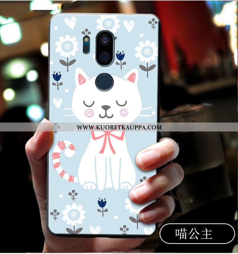 Kuori Lg G7 Thinq, Kuoret Lg G7 Thinq, Kotelo Lg G7 Thinq Silikoni Suojaus Puhelimen Sarjakuva Sinin