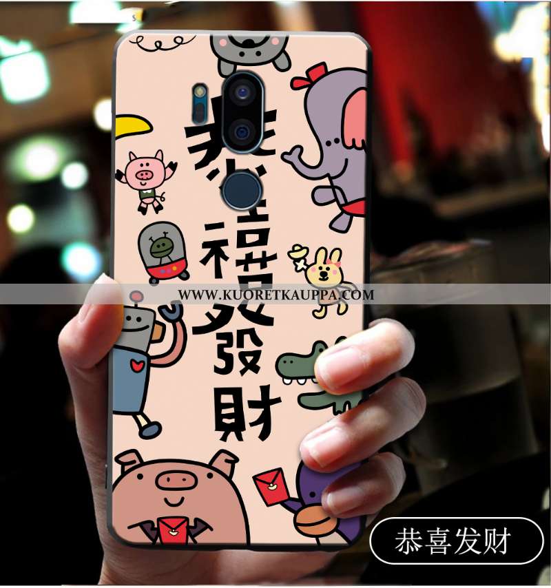 Kuori Lg G7 Thinq, Kuoret Lg G7 Thinq, Kotelo Lg G7 Thinq Silikoni Suojaus Puhelimen Sarjakuva Sinin