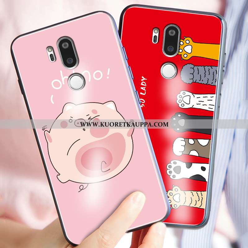 Kuori Lg G7 Thinq, Kuoret Lg G7 Thinq, Kotelo Lg G7 Thinq Suojaus Lasi Kova Puhelimen Pinkki