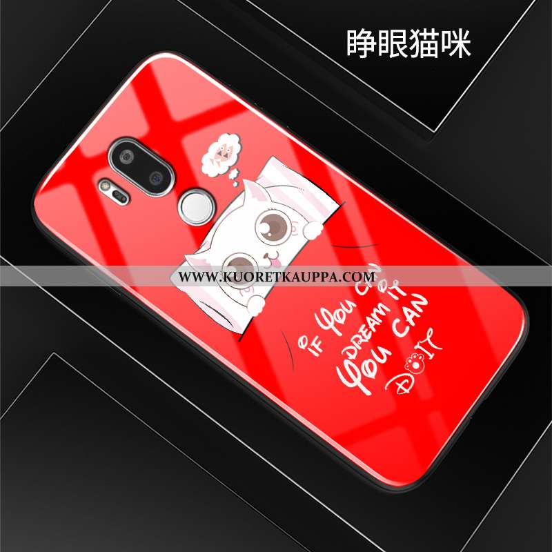 Kuori Lg G7 Thinq, Kuoret Lg G7 Thinq, Kotelo Lg G7 Thinq Suojaus Lasi Kova Puhelimen Pinkki