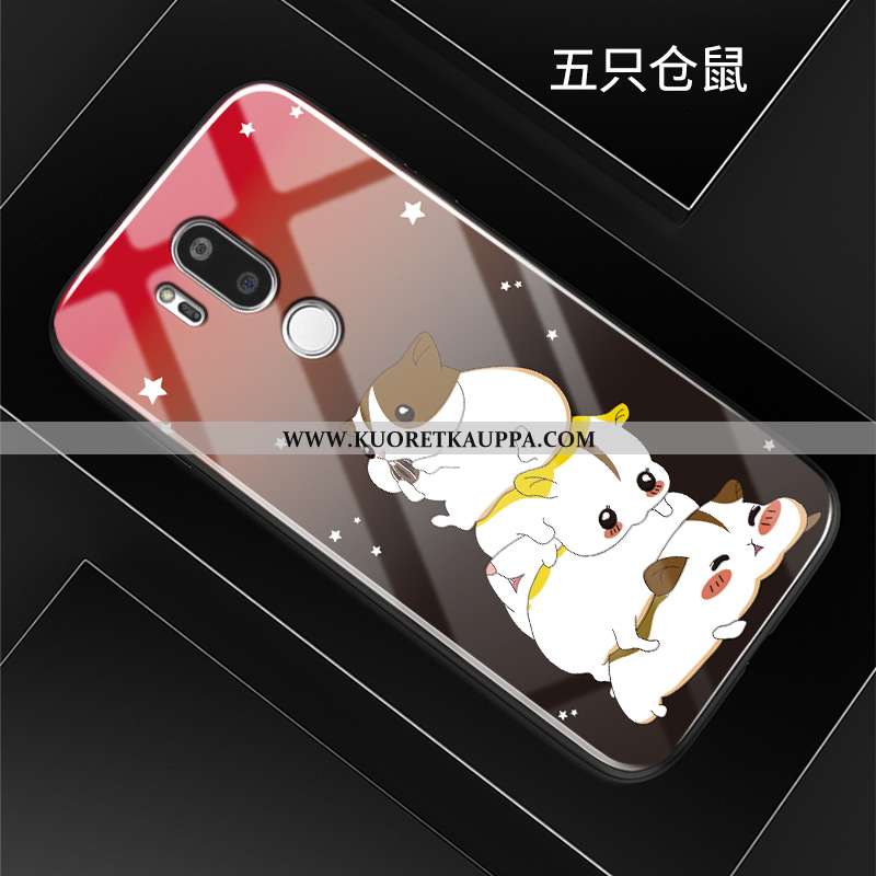 Kuori Lg G7 Thinq, Kuoret Lg G7 Thinq, Kotelo Lg G7 Thinq Suojaus Lasi Kova Puhelimen Pinkki