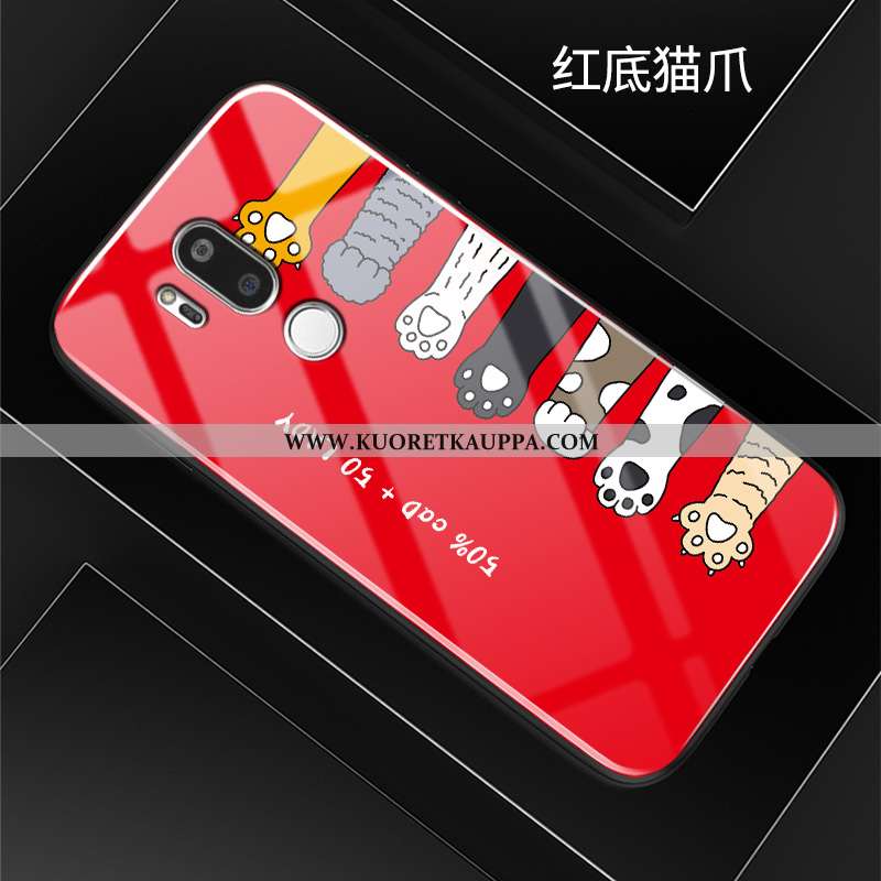 Kuori Lg G7 Thinq, Kuoret Lg G7 Thinq, Kotelo Lg G7 Thinq Suojaus Lasi Kova Puhelimen Pinkki