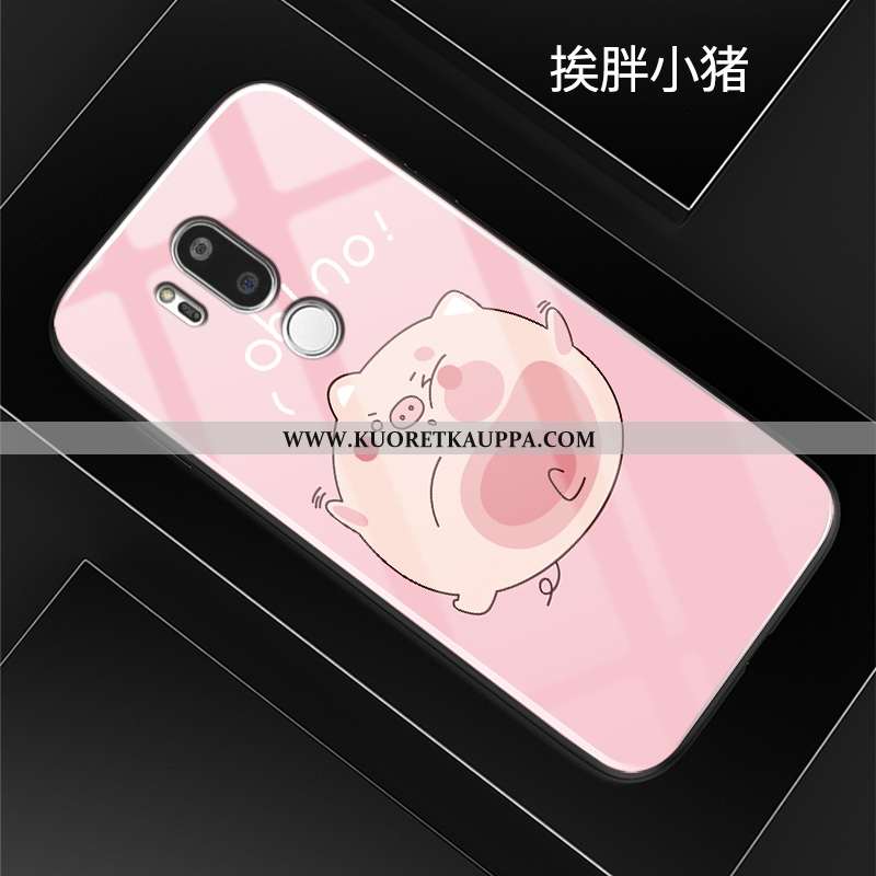 Kuori Lg G7 Thinq, Kuoret Lg G7 Thinq, Kotelo Lg G7 Thinq Suojaus Lasi Kova Puhelimen Pinkki