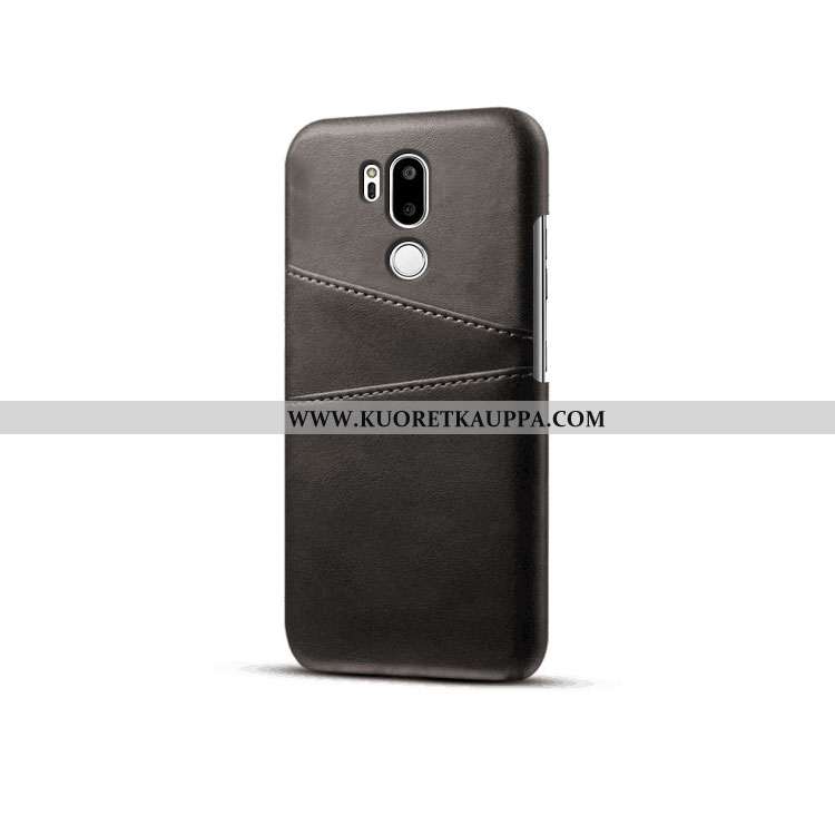 Kuori Lg G7 Thinq, Kuoret Lg G7 Thinq, Kotelo Lg G7 Thinq Suuntaus Suojaus Puhelimen Nahkakuori Must