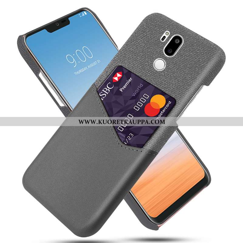 Kuori Lg G7 Thinq, Kuoret Lg G7 Thinq, Kotelo Lg G7 Thinq Suuntaus Suojaus Puhelimen Nahkakuori Must