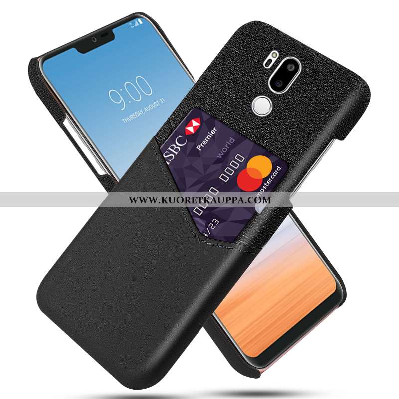 Kuori Lg G7 Thinq, Kuoret Lg G7 Thinq, Kotelo Lg G7 Thinq Suuntaus Suojaus Puhelimen Nahkakuori Must
