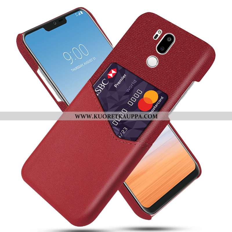 Kuori Lg G7 Thinq, Kuoret Lg G7 Thinq, Kotelo Lg G7 Thinq Suuntaus Suojaus Puhelimen Nahkakuori Must