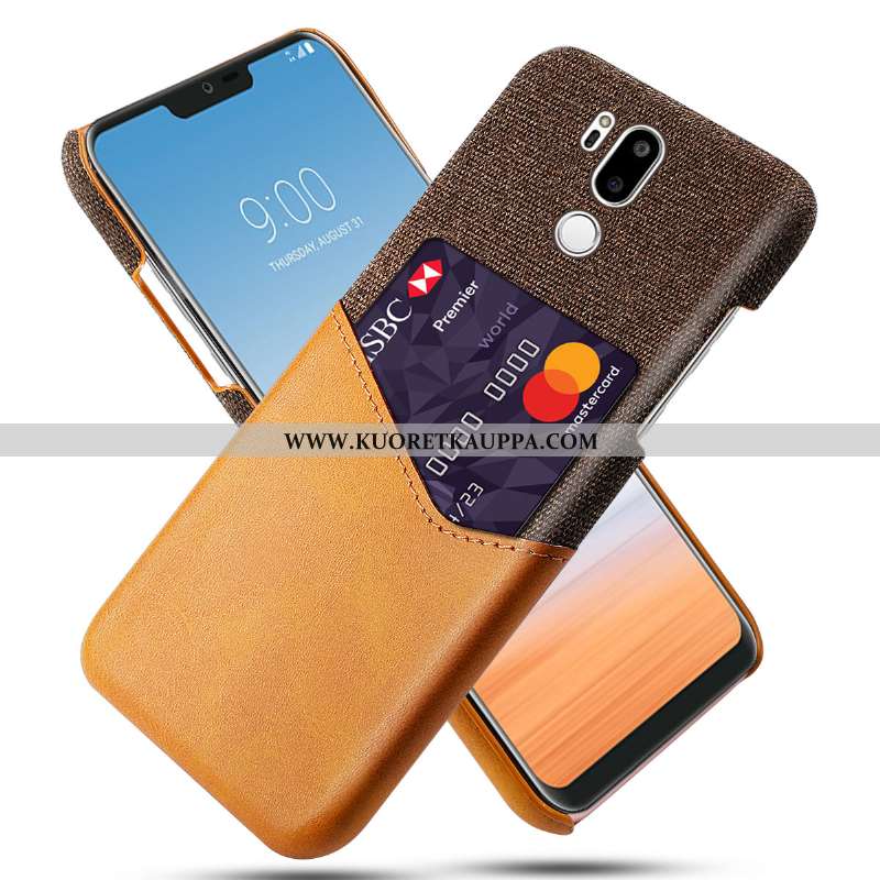 Kuori Lg G7 Thinq, Kuoret Lg G7 Thinq, Kotelo Lg G7 Thinq Suuntaus Suojaus Puhelimen Nahkakuori Must