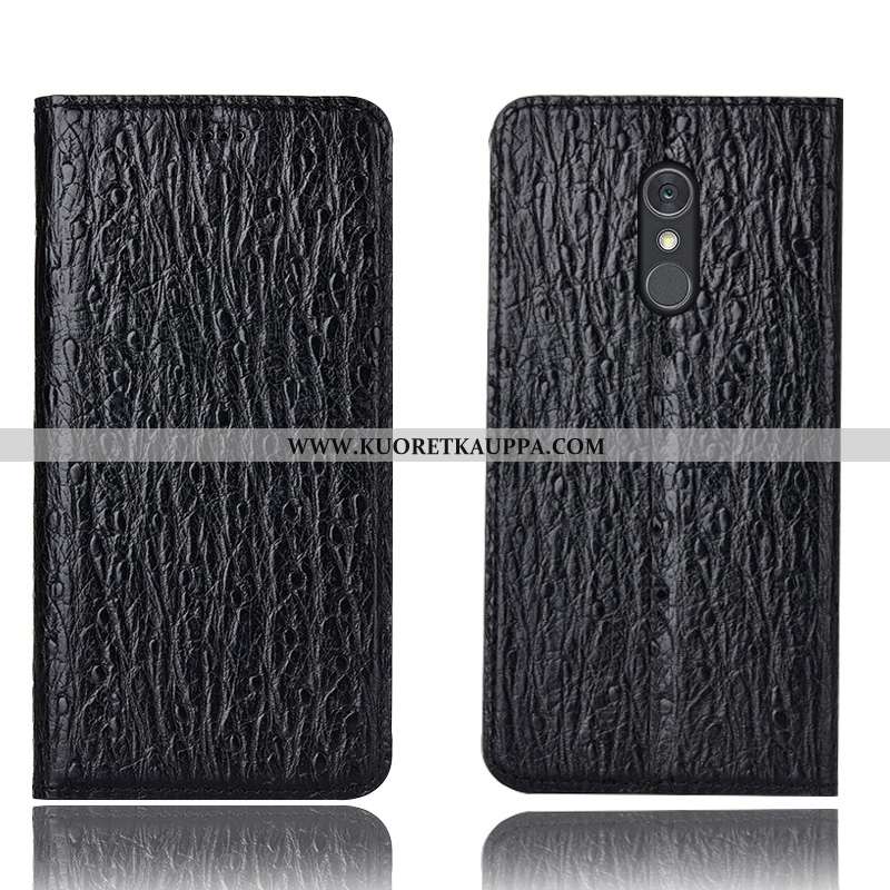 Kuori Lg Q Stylus, Kuoret Lg Q Stylus, Kotelo Lg Q Stylus Kukkakuvio Suojaus Nahkakuori Musta Mustat