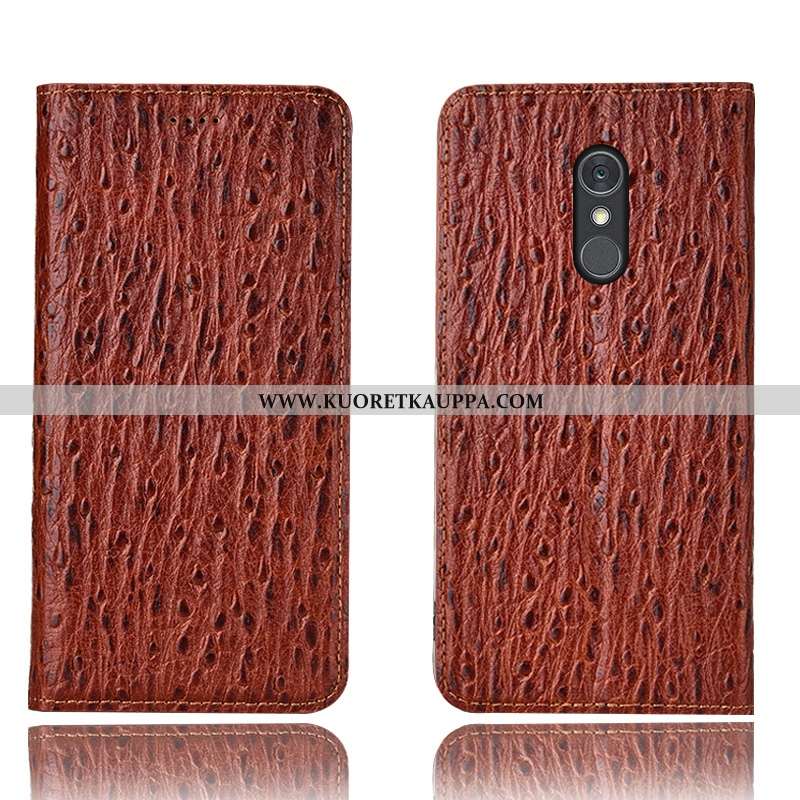 Kuori Lg Q Stylus, Kuoret Lg Q Stylus, Kotelo Lg Q Stylus Kukkakuvio Suojaus Nahkakuori Musta Mustat