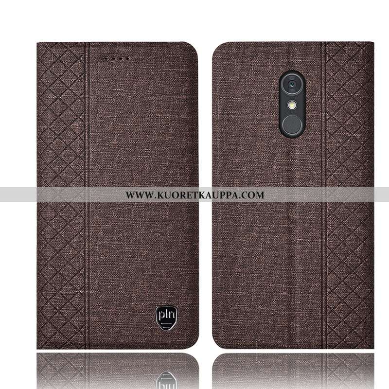 Kuori Lg Q Stylus, Kuoret Lg Q Stylus, Kotelo Lg Q Stylus Pellava Nahkakuori Puhelimen Jauhe Pinkki